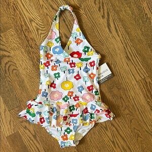 Hanna Andersson Colorful Floral Kids Swim One Piece